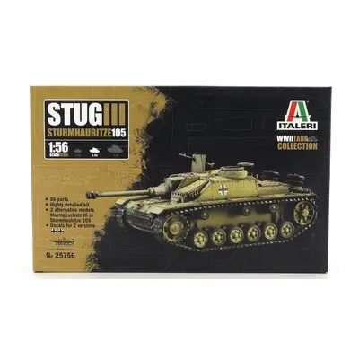 Italeri Tank Stug Iii Sturmhaubitze 105 Military 1944 1:56 /