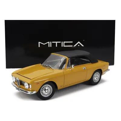 Mitica Alfa romeo Giulia 1600 Gtc Cabriolet Closed 1964 – Interior Black 1:18 Giallo Ochre - Žlu