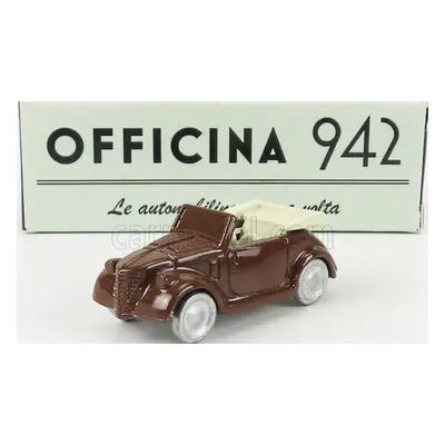 Officina-942 Fiat 500a Cabriolet Carrozzeria Montescani 1939 1:76 Brown