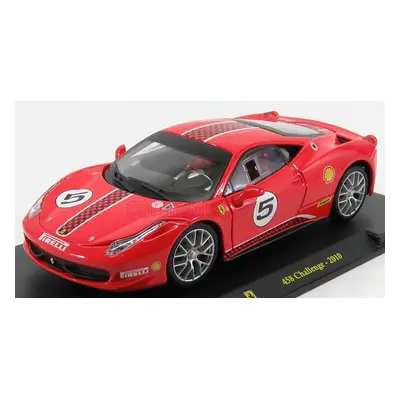 Edicola Ferrari 458 Challenge N 5 2010 - Con Vetrina - With Showcase 1:24 Red