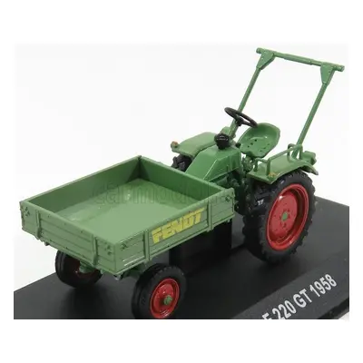 Edicola Fendt F220gt Tractor Truck 1958 - Con Vetrina - With Showcase 1:43 Zelená Červená