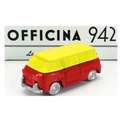 Officina-942 Fiat 600m Van Furgoncino Coriasco 1956 1:76 Červená Žlutá