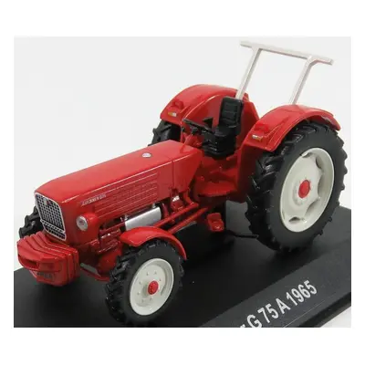 Edicola Guldner G75a Tractor 1965 - Con Vetrina - With Showcase 1:43 Červená Bílá