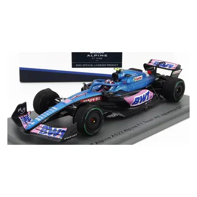 Spark-model Alpine F1 A522 Team Alpine Bwt N 31 4th Japan Gp 2022 Esteban Ocon 1:43 Modrá Růžová