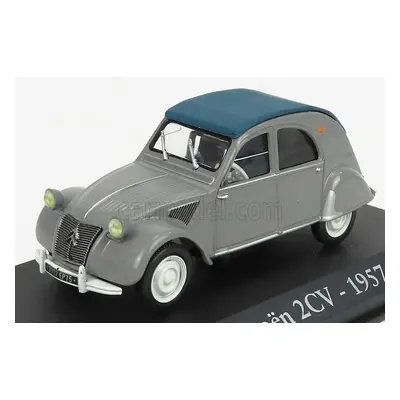 Edicola Citroen 2cv Cabriolet Closed 1957 - Con Vetrina - With Showcase 1:43 Grey