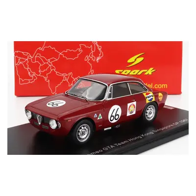 Spark-model Alfa romeo Giulia Gta Team Hong Kong N 66 Singapore Gp 1967 Albert Poon 1:43 Red