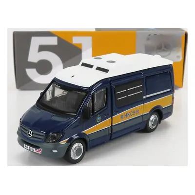 Tiny toys Mercedes benz Sprinter Van Transporter Hkcs Police 2018 1:76 Modrá Žlutá Bílá