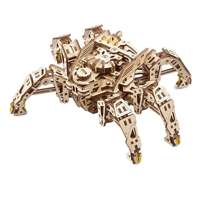 Ugears 3D dřevěné mechanické puzzle Šestinohý průzkumník (hexapod)