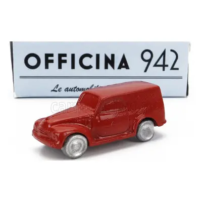 Officina-942 Fiat 500c Van Furgoncino 1949 1:76 Red