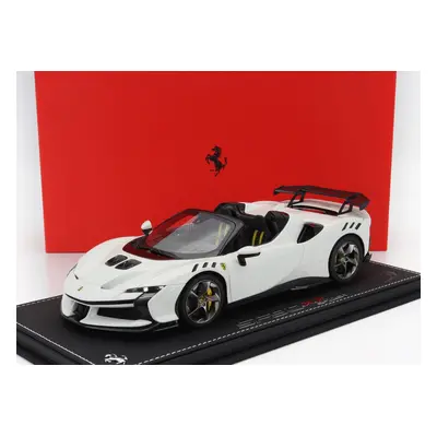 Bbr-models Ferrari Sf90 Xx Stradale Spider 2024 - Con Vetrina - With Showcase 1:18 Bianco Cervin