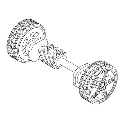 Turbo Racing set zadních kol C74 2ks