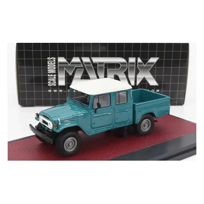 Matrix scale models Toyota Hj45 Land Cruiser Crew Cab Pick-up 1979 1:43 Zelená Bílá