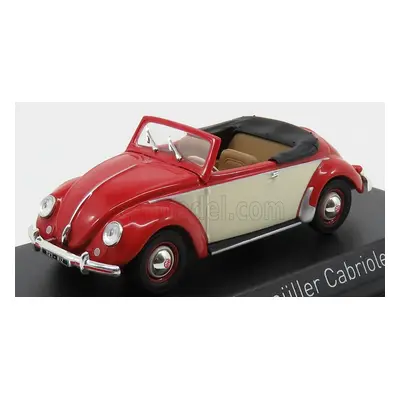 Norev Volkswagen Hebmuller Cabriolet Open 1949 1:43 Červený Krém