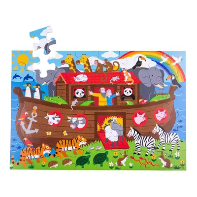 Bigjigs Toys Podlahové puzzle Noemova archa 48 dílků