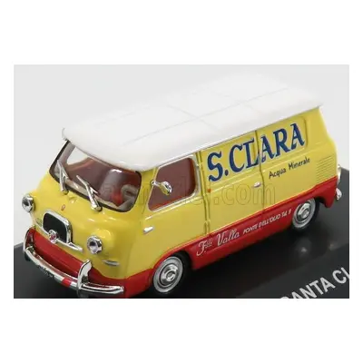 Edicola Fiat 600 Furgone Van Santa Clara 1962 1:43 Žlutá Červená Bílá