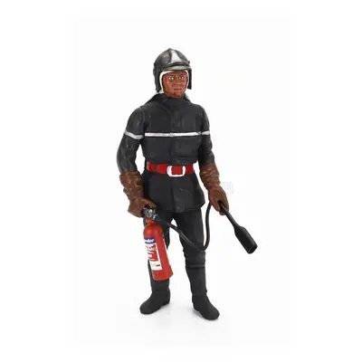 Le mans miniatures Figures Vigile Del Fuoco Jean Luc - French Pompiers Fireman 1970 1:18 Grey