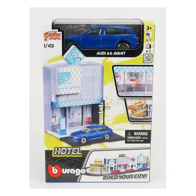 Bburago Accessories Diorama - Hotel With Audi A6 Avant 2020 1:43 Různé