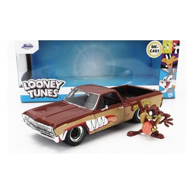 Jada Chevrolet El Camino Pick-up With Tanzmanian Devil Figure Looney Tunes 1967 1:24 2 Tóny Hněd