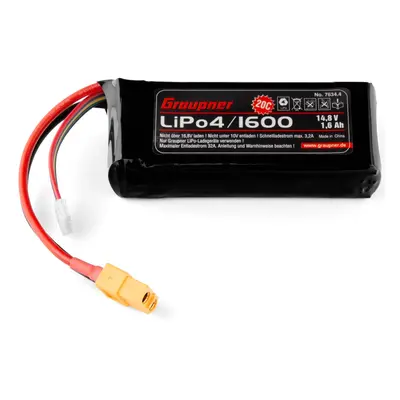 LiPo-Akku 20C 4/1600 14,8V XT-60 D3.5