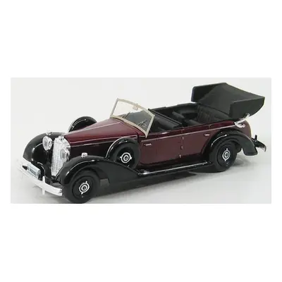 Rio-models Mercedes benz 770 1938 Cabriolet Open 1:43 Bordeaux Black