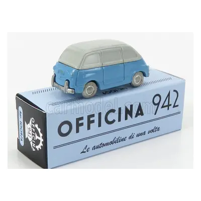 Officina-942 Fiat 600 Multipla 1956 1:76 Světle Modrá Bílá