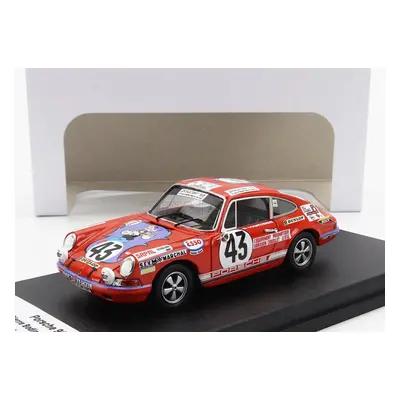 Trofeu Porsche 911 Coupe N 43 24h Le Mans 1971 Jean Pierre Bodin - Gilbert Courthiade 1:43 Red