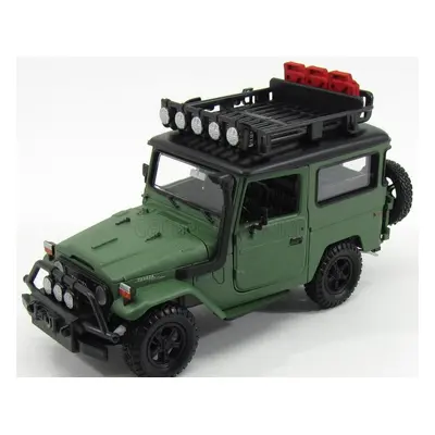 Motor-max Toyota Fj40 Land Cruiser Hard-top Closed Off Road Version 1980 1:24 Matná Zelená Černá