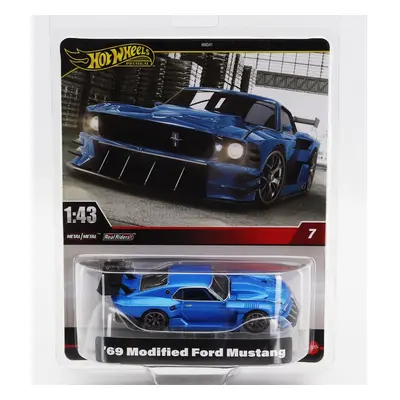 Mattel hot wheels Ford usa Mustang Modified Coupe 1969 - Blister Box 1:43 Blue Met