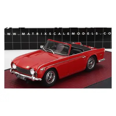 Matrix scale models Triumph Tr5 Cabriolet Open 1967 1:43 Red