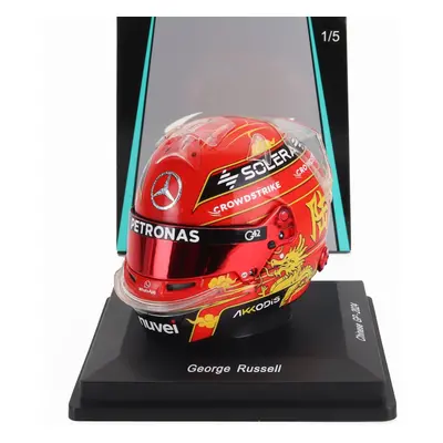 Spark-model Bell helmet Casco Helmet F1 George Russell F1 Team Mercedes Amg China Gp 2024 1:5 Re