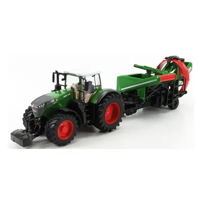 Bburago Fendt Vario 1050 Tractor With Cultivator Trailer 2016 1:50 Zelená Šedá Červená