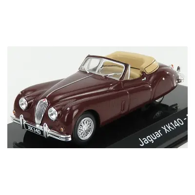 Edicola Jaguar Xk140 Cabriolet 1954 - Con Vetrina - With Showcase 1:43 Bordeaux