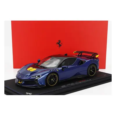 Bbr-models Ferrari Sf90 Xx Stradale 2024 - Con Vetrina - With Showcase 1:18 Blu Tour De France -