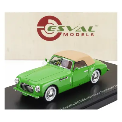 Esval model Cisitalia 202 Sc Stabilimenti Farina Cabriolet Closed 1947 1:43 Zelený Krém