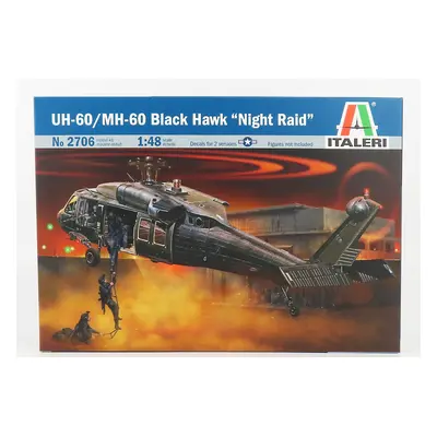 Italeri Sikorsky Uh-60 - Mh-60 Black Hawk Night Raid Helicopter Military 1979 1:48 /