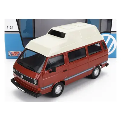 Motor-max Volkswagen T3 Camper Van High Roof 1983 1:24 Hnědá Bílá