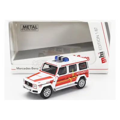 Schuco Mercedes benz G-class Notarzt Police 1995 1:87 Bílá Červená