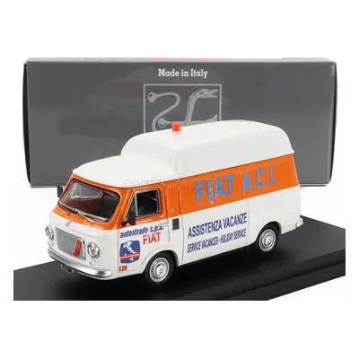 Rio-models Fiat 238 Tetto Alto Van Aci Assistenza Vacanze 1970 1:43 Bílá Oranžová