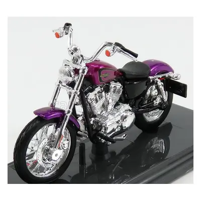 Maisto Harley davidson Xl 1200v Seventy Two 2013 1:18 Lillac Met