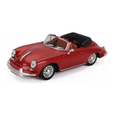 Edicola Porsche 356b Cabriolet Spider 1959 1:43 Red Met