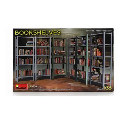 Miniart Accessories Scaffalatura Libreria - Bookshelves 1:35 /