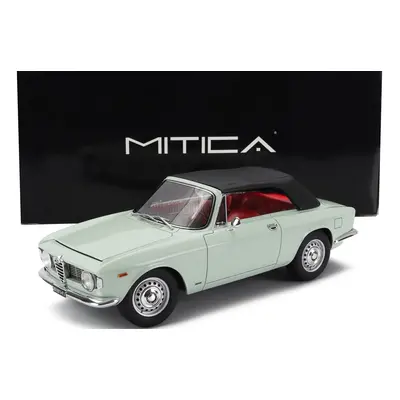 Mitica Alfa romeo Giulia 1600 Gtc Cabriolet Closed 1964 – Interior Red 1:18 Azzurro Spazio - Svě