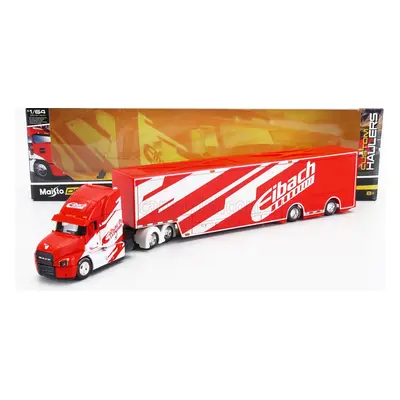 Maisto Mack Anthem Truck Eibach Car Transporter 2020 1:64 Červená Bílá