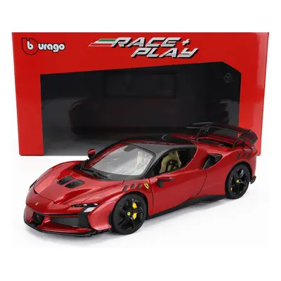 Bburago Ferrari Sf90xx Stradale 2024 1:18 Rosso Magma - Červená S Černou