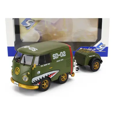 Solido Volkswagen T1 Van Kool Combi With Trailer 1950 1:18 Zelená