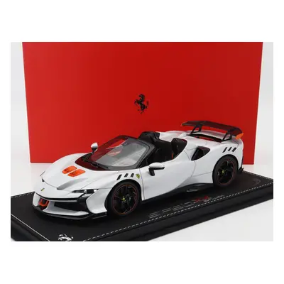 Bbr-models Ferrari Sf90 Xx Stradale Spider 2024 - Con Vetrina - With Showcase 1:18 Bianco Artico