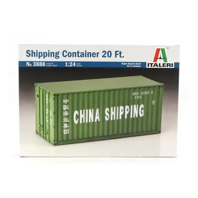 Italeri Accessories Container 20' China Shipping For Trailer Truck 1:24 /