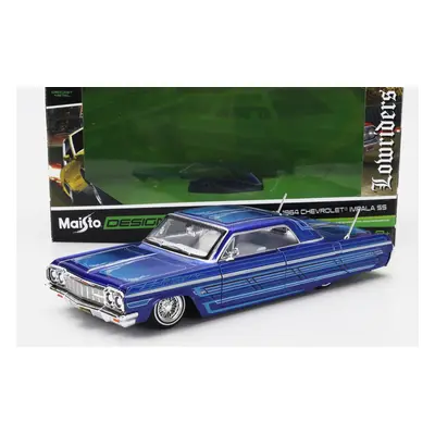 Maisto Chevrolet Impala Ss Custom 1964 1:26 Blue