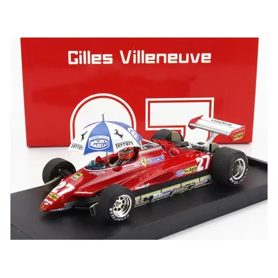 Brumm Ferrari F1 126c2 N 27 Brazilian Gp 1982 Gilles Villeneuve - With Driver Figure And Umbrel