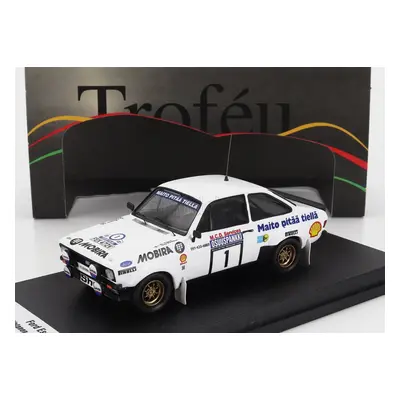 Trofeu Ford england Escort Mkii N 1 Rally 1000 Lakes 1982 Ari Vatanen - Terry Harryman 1:43 Bílá